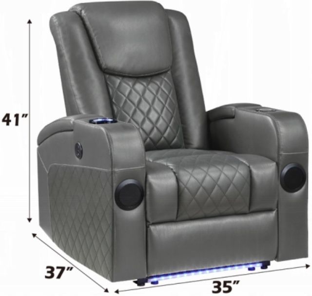 ACME Furniture Alair Dark Gray Power Recliner-2