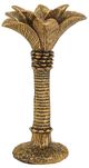 A & B Home Gold Polyresin Palm Tree Taper Holder-0