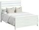 Elements International Tobias White Full Panel Bed with LED-0