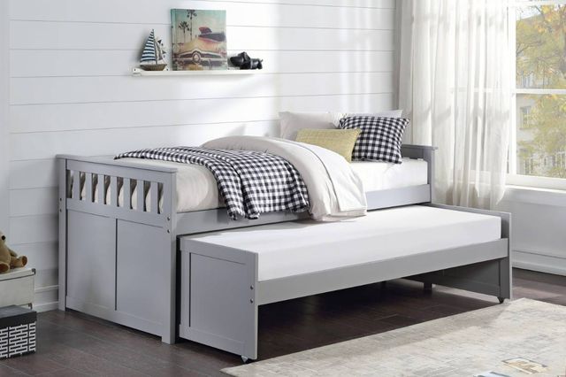 Homelegance® Orion Gray Twin/Twin Trundle Bed-1