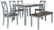 Jofran Inc. Asbury Park 6-Piece AP Gray/Autumn Brown Dining Set-0