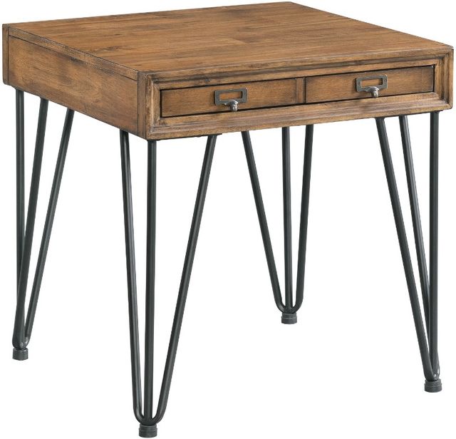 Elements International Boone 3-Piece Light Walnut Occasional Living Room Table Set-3