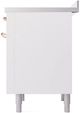 Ilve® Nostalgie II Series 36" White Pro Style Induction Range-3