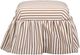 TOV Furniture Gertrude Brown Linen Striped Skirted Ottoman-3