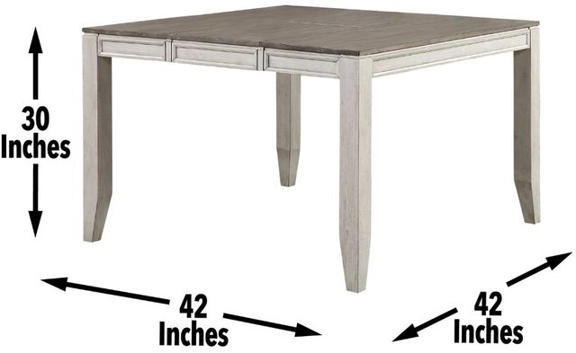 Steve Silver Co. Abacus Putty Counter Dining Table with Smoky Alabaster Base-1