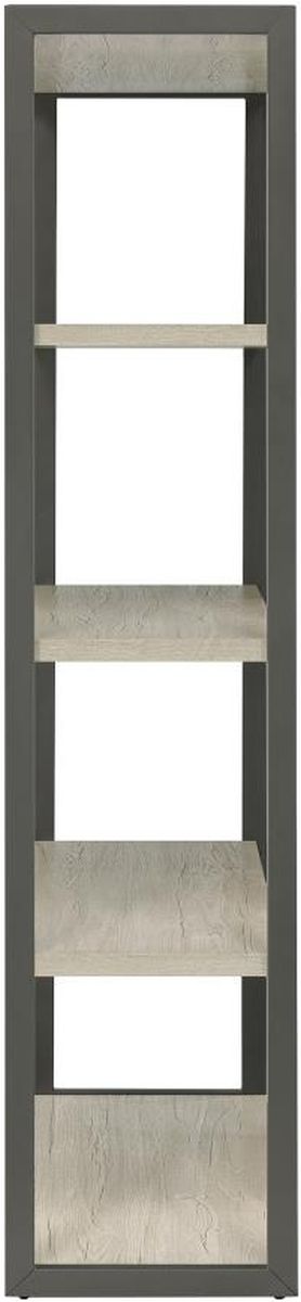 Coaster® Loomis Whitewashed Grey Bookcase-3