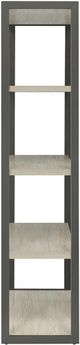 Coaster® Loomis Whitewashed Grey Bookcase-3