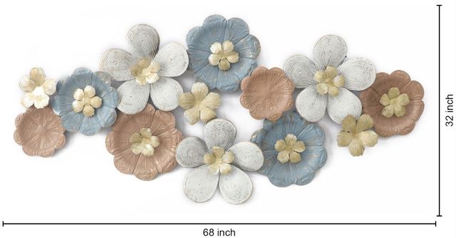 Classy Living Floral Art Wall 68" Decor-2