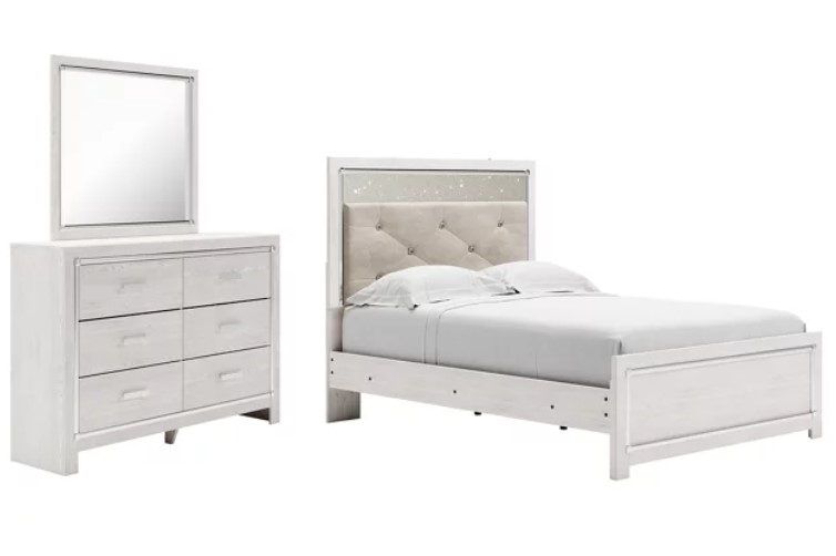 Altyra Panel Bed - White Altyra Panel Bed - White