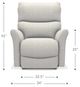 La-Z-Boy® Rowan Mocha Power Wall Recliner-5