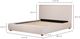 Moe's Home Collection Luzon Light Grey Queen Bed-2