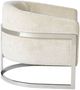Olliix by Madison Park Cream/Chrome Haven Accent Chair-2