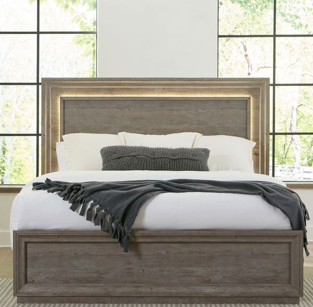 Liberty Furniture Horizons Graystone King California Panel Bed-1