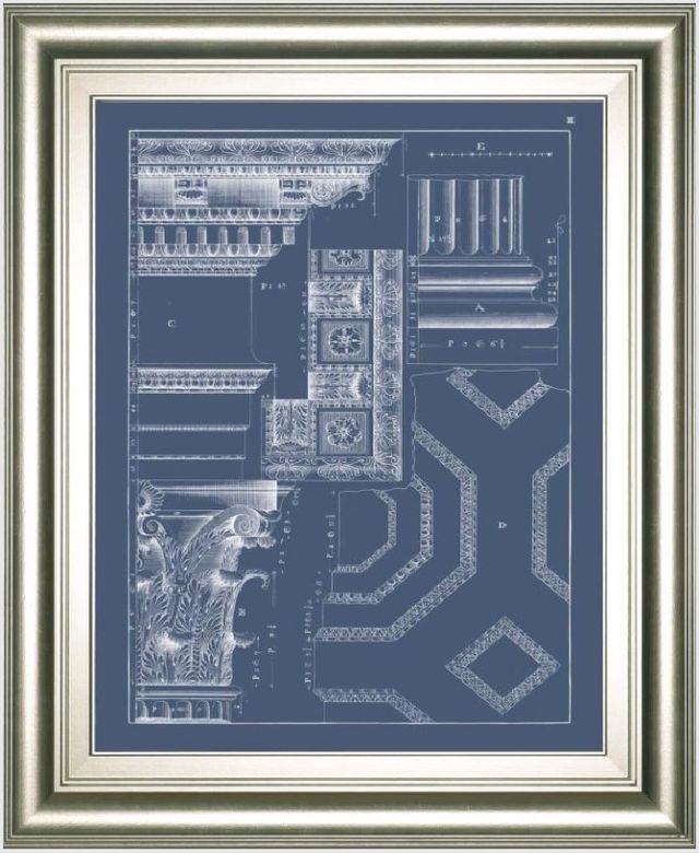 Classy Living Vision Studio Column and Cornice Blueprint IV Wall Art-0