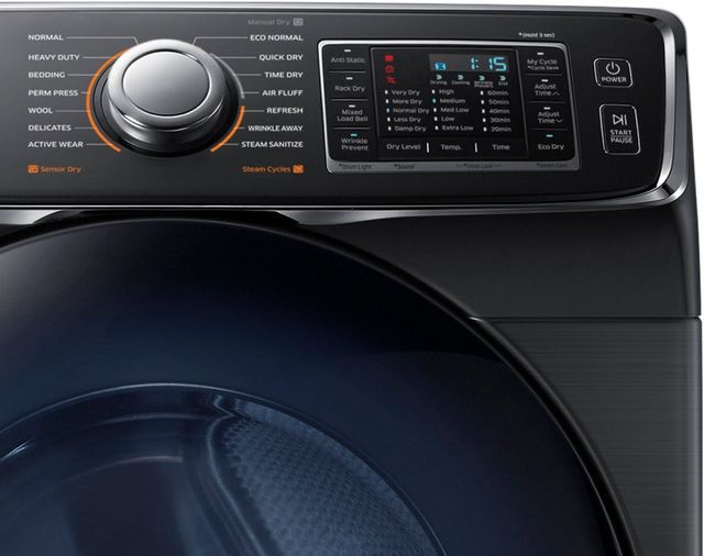 Samsung 7.5 Cu. Ft. Black Stainless Steel Front Load Electric Dryer-1