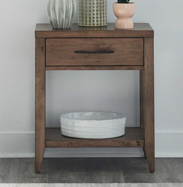 Liberty Furniture Shaker Lakes Harvest Brown Open Nightstand-1