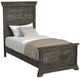 Elements International Park Ridge Charcoal Twin Panel Bed-0