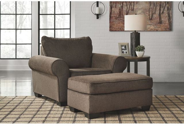 Benchcraft® Nesso Walnut Chair and a Half-2