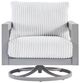 Signature Design by Ashley® Moonlight View Gray Outdoor Swivel Chair-1