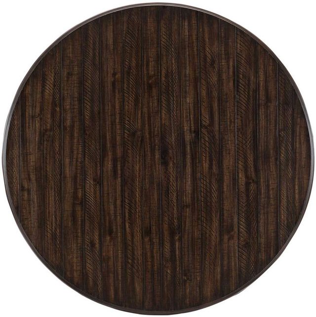 Mazin Furniture Cardano Driftwood Charcoal Round DIning Table-2