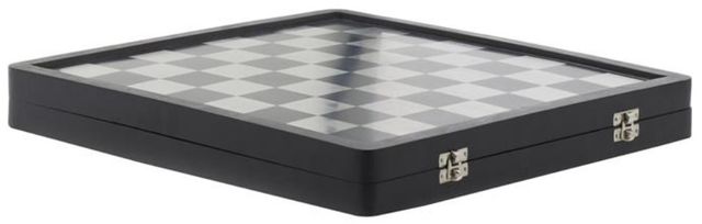 Deco Marche Black Chess Game Set with Storage Compartment-1