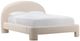 Dovetail Furniture Amir Cream King Upholstered Panel Bed-0