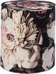 TOV Furniture Black Moody Floral Velvet Pouf-0