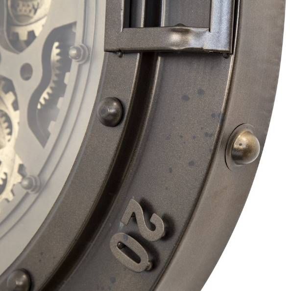 YHD Valencia Aged Bronze/Brass Wall Clock-2