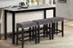 New Classic® Home Furnishings Celeste 4-Piece Black/Gray Bar Dining Set-1