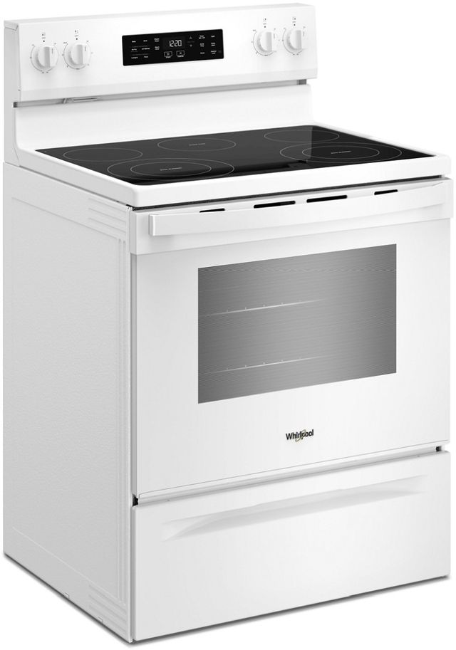 Whirlpool® 30" White Freestanding Electric Range with Air Cooking Technology-3