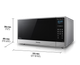 Panasonic® Genius® Prestige® Plus 1.6 Cu. Ft. Stainless Steel Countertop Microwave-1