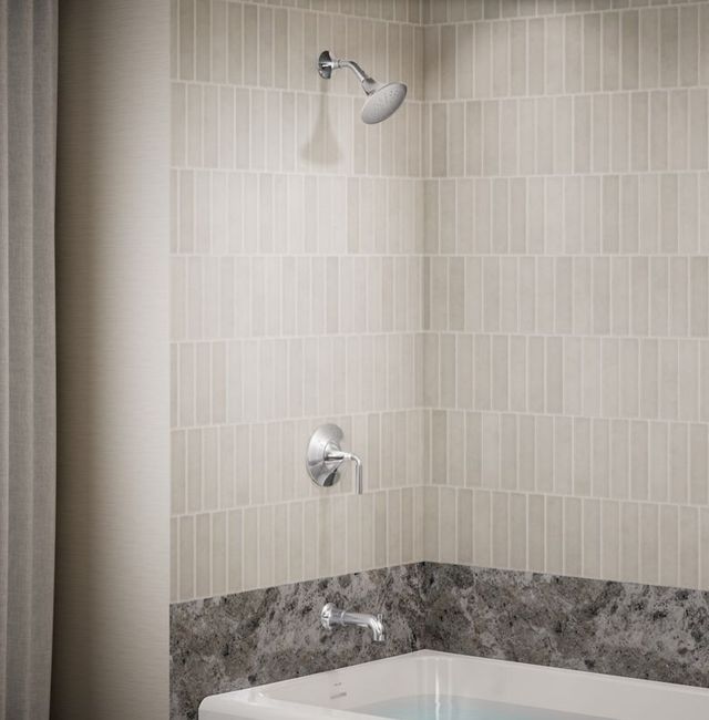 KOHLER® Tone™ Rite-Temp® Polished Chrome 1.75 GPM Bath and Shower Trim Kit-1