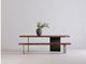 Moe's Home Collection Howell Brown Dining Table with Black Iron Legs-2