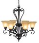 YHD Florence Sierra Slate 6-Light Chandelier-1