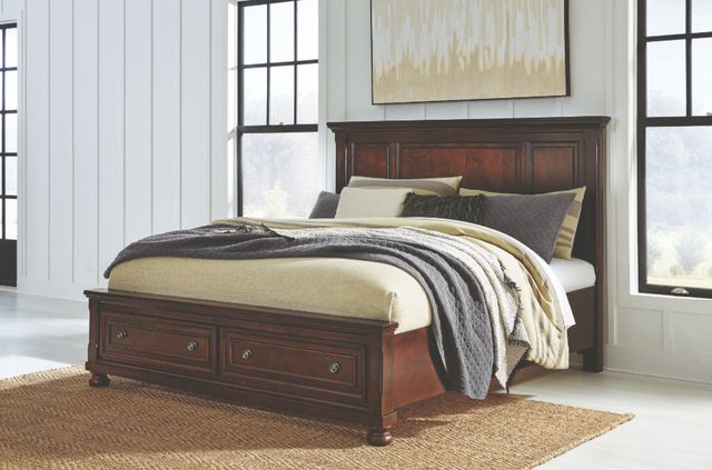 Millennium® Porter Rustic Brown King Storage Panel Bed-3