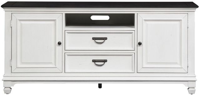Liberty Furniture Allyson Park Charcoal/Wirebrushed White 66" TV Console-2