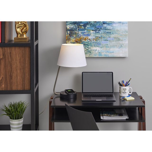 Adesso® Louie White Adessocharge Table Lamp-1