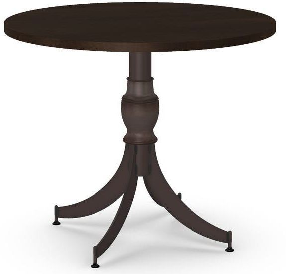 Amisco Penelope Birch Veneer Round Table-0