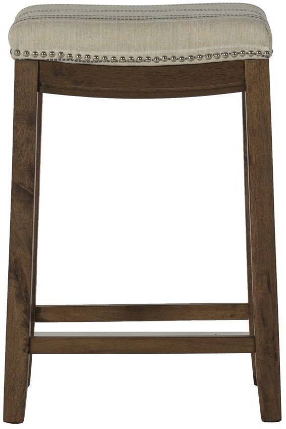 Linon Claridge Brown/Natural Counter Stool-3