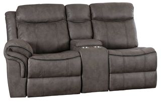 Powell® Galloway Stone Left-Arm Facing Manual Reclining Loveseat