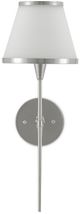 Currey & Company Bagno Brimsley Opaque/Polished Nickel Wall Sconce-2