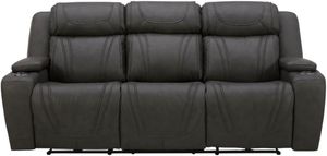 Kate Preston Home Aline Anthracite Zero Gravity Power Reclining Sofa with Power Headrest