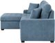 Homelegance® Waitsfield 2-Piece Blue Left-Arm Facing Pull-out Sleeper Sectional and Chaise with Hidden Storage-5