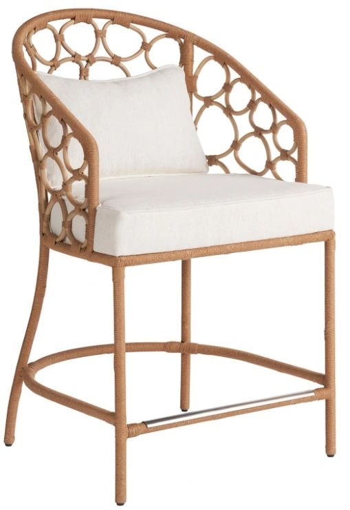 Universal Explore Home™ Weekender Coastal Living Home Pebble Natural-Nomad Snow Counter Stool-0