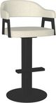 Amisco Customizable Jayden Upholstered Seat and Backrest Swivel Bar Stool with Memory Return-0