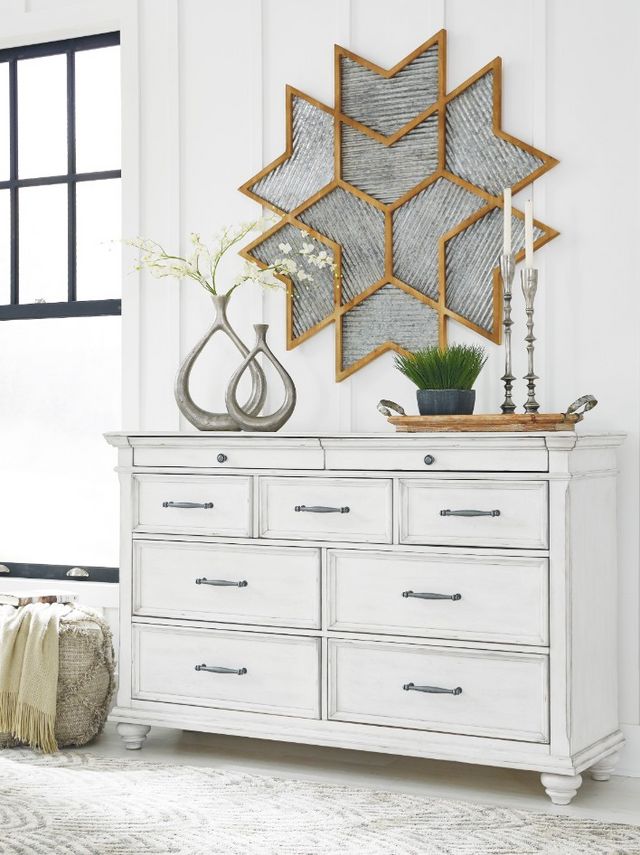 Benchcraft® Kanwyn Whitewash Dresser-4
