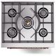 Ilve® Nostalgie II Series 30" Blue Gray Pro Style Dual Fuel Range-3