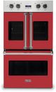 Viking® 7 Series 30" San Marzano Red Professional Built In Double Electric French Door Wall Oven-0