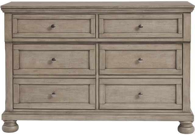 Signature Design by Ashley® Lettner 6-Piece Light Gray Twin Sleigh Bed Set-2