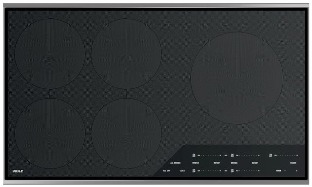 Wolf® 36" Stainless Steel Transitional Induction Cooktop-0